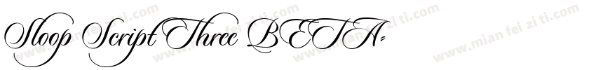 Sloop Script Three BETA字体转换
